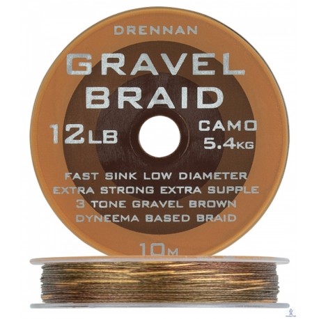 Plecionka przyponowa GRAVEL BRAID 10M - 8LB / 3.6KG