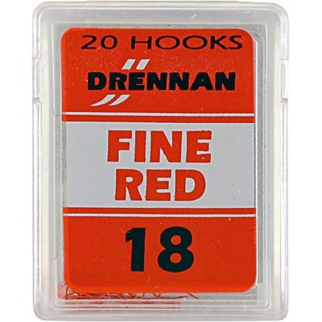 Haczyki Drennan Fine Red 20szt