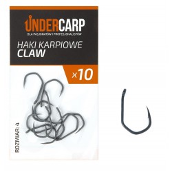 Teflonowe haki karpiowe Undercarp CLAW Nr4